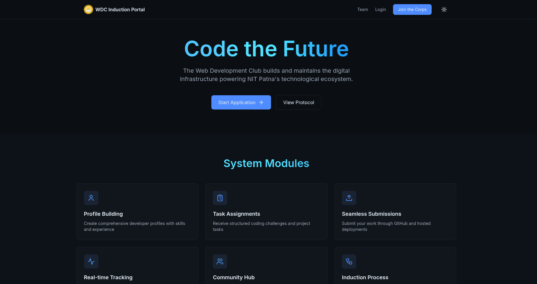 Web Developement Cell Platform